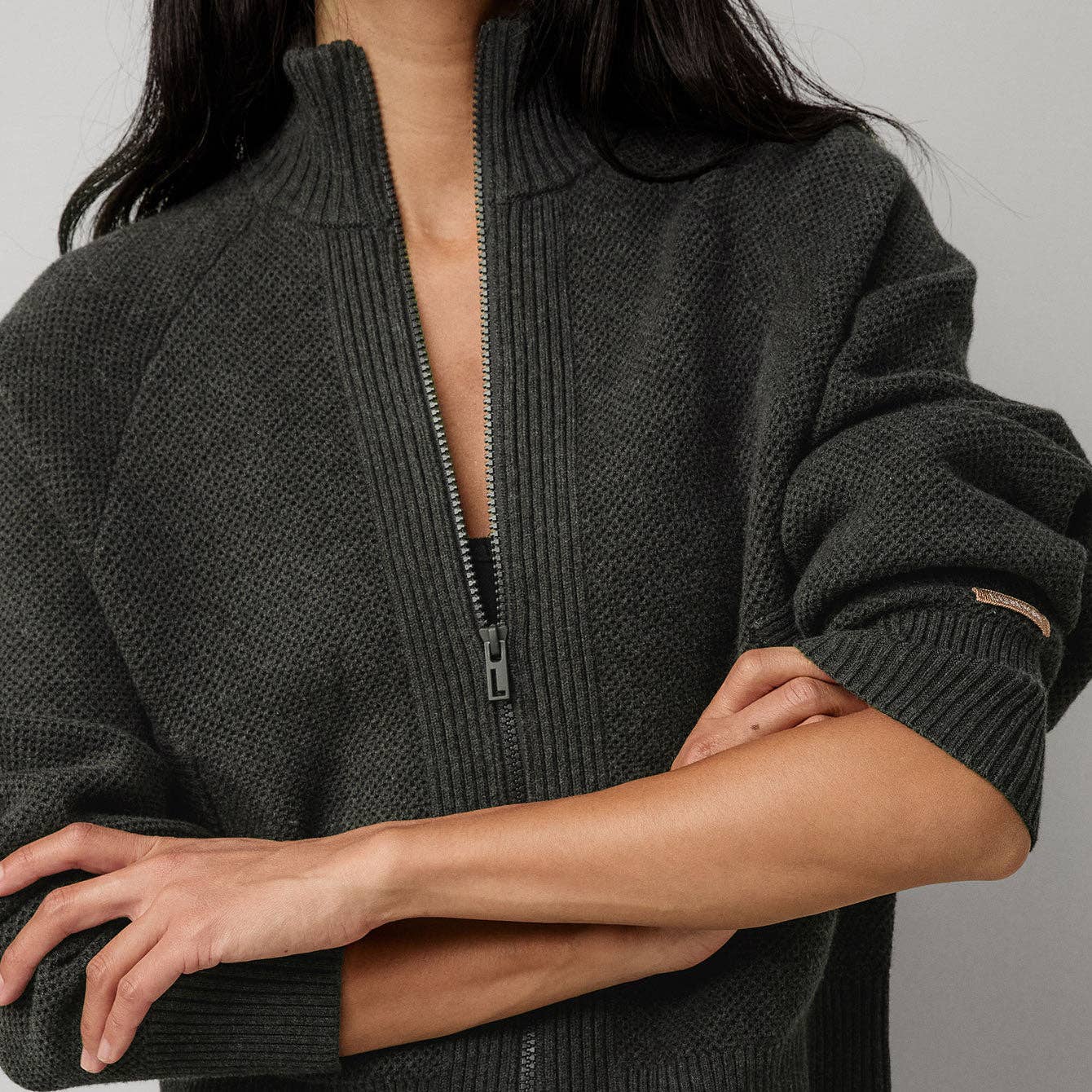 LUNYA Cottonsilk™ Bomber Zip Up