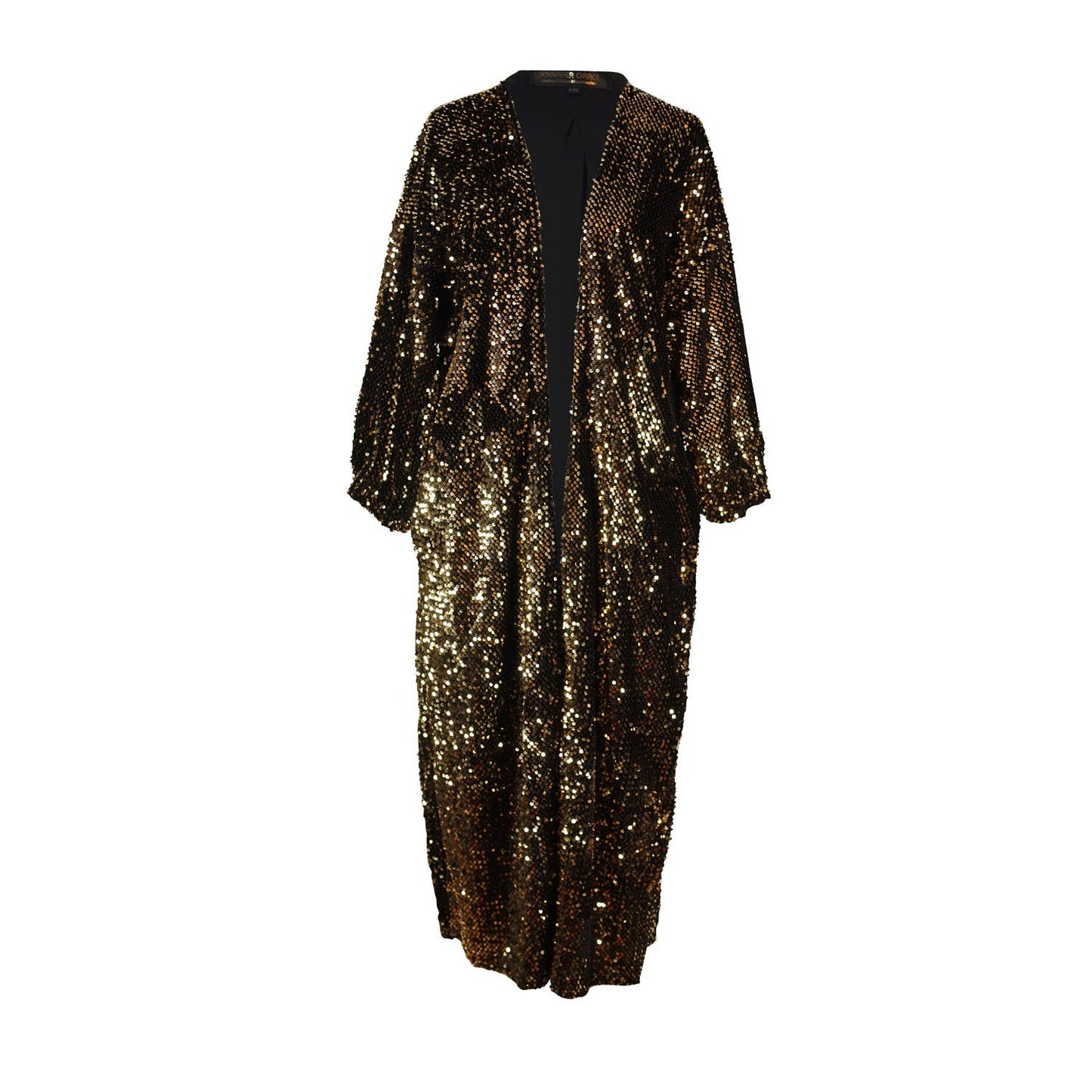Jennafer Grace Gold Sequin Cocoon Jacket