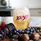 Valentine's Day - XOXO Jeweled Stemless Wine Glass