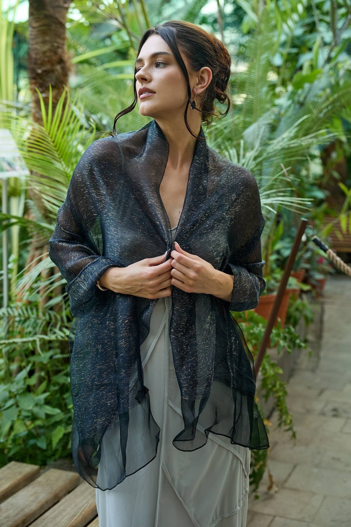 SAACHI - Sparkle Sheer Social Wrap Scarf