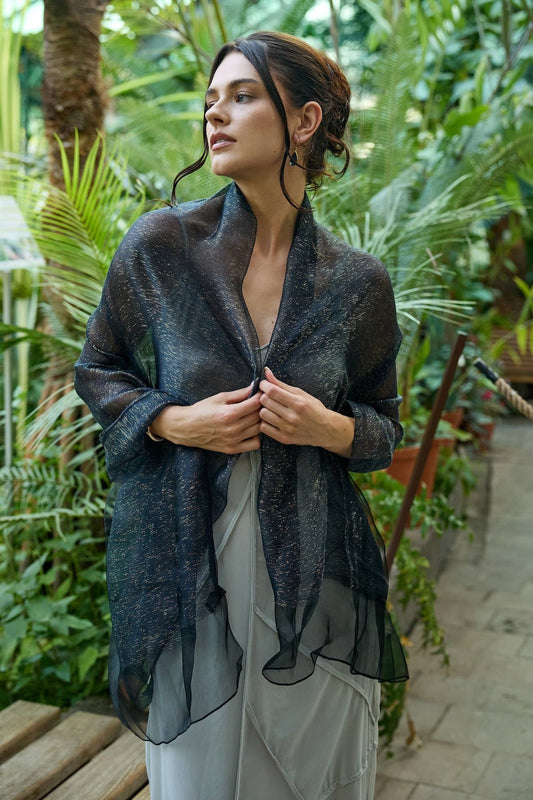 SAACHI - Sparkle Sheer Social Wrap Scarf