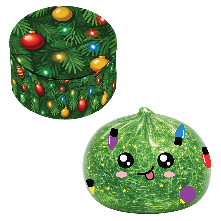 Novelty Brands - Fun Doh Christmas Dumpling Squishy Toy 12pc Holiday Display