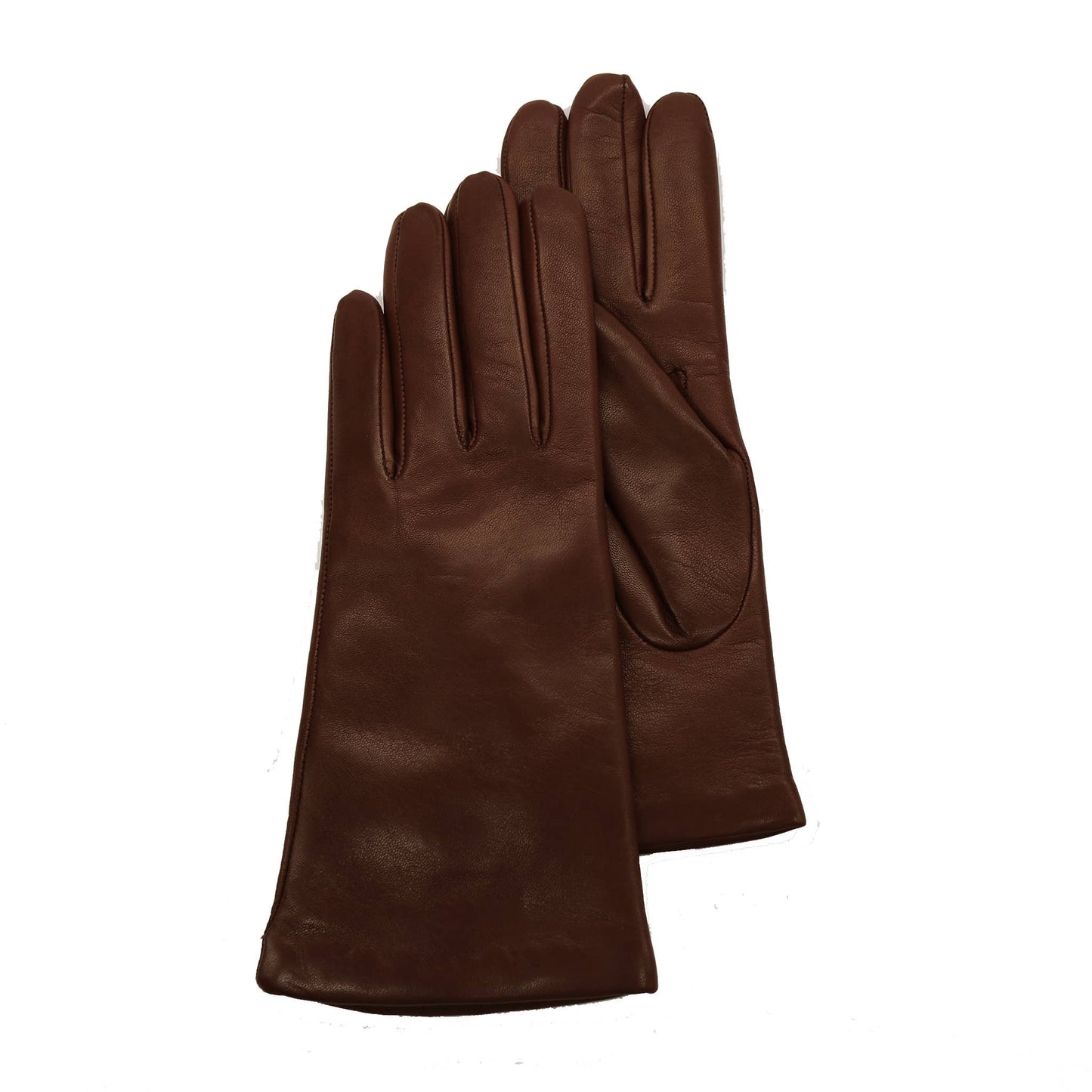 MADE IN ITALY 9" LEATHER GLOVES WITH CASHMERE LINING