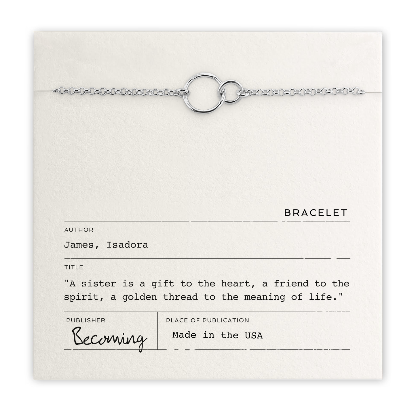 Sisters Bracelet