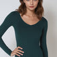 NIKIBIKI Jersey V Neck LS Bodysuit