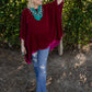 Jennifer Grace Zandra Silk Velvet Scarf Top