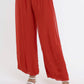 TINA Stephens Italy/Tees By Tina - Mercedes Foldover Waist Silk Pant (PL203): 150 Pearl / One Size