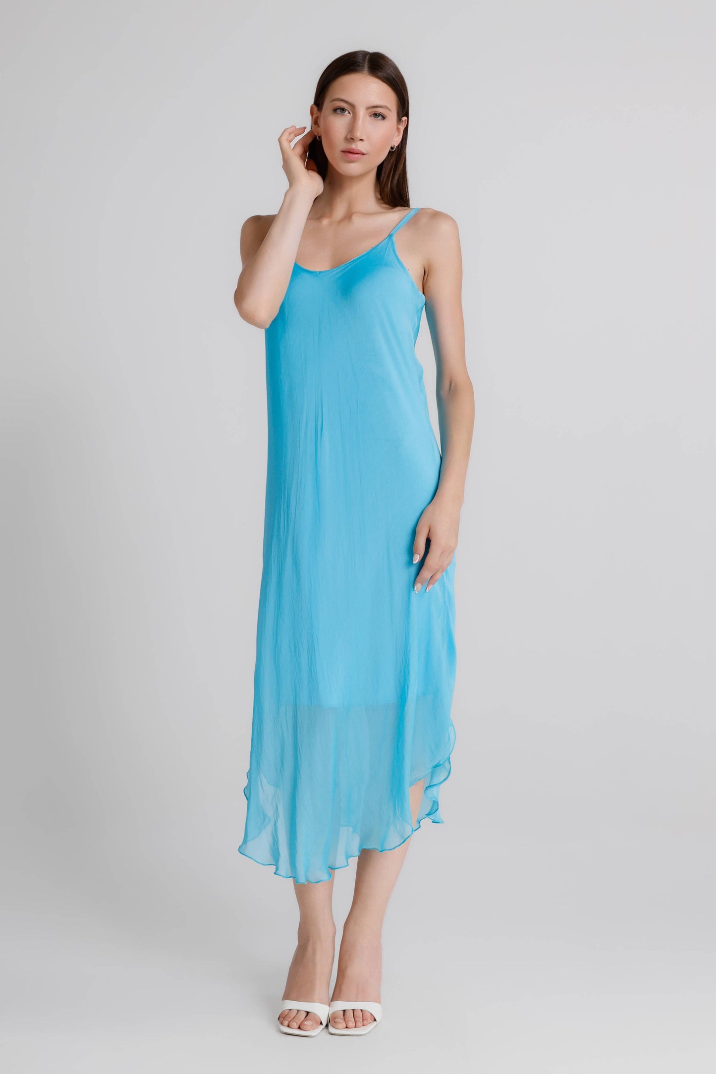 Rachel Silk Midi Dress (DT224)