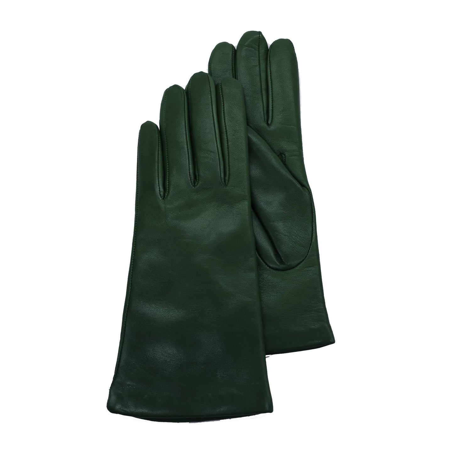MADE IN ITALY 9" LEATHER GLOVES WITH CASHMERE LINING