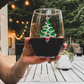 Christmas Tree Jeweled Stemless Wine Glass