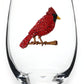 Cardinal Jeweled Stemless Wine Glass
