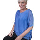 Adriana Silk Double Raw Edge Top (BQ209)