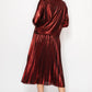 Jinna Stretch Shimmering Pleated Skirt