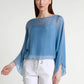 TINA Stephens Italy/Tees By Tina - Sofita 3/4 Sleeve Cropped Silk Kaftan (BQ200)