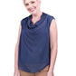 Sarita Silk Drape Neck Top (BT212)