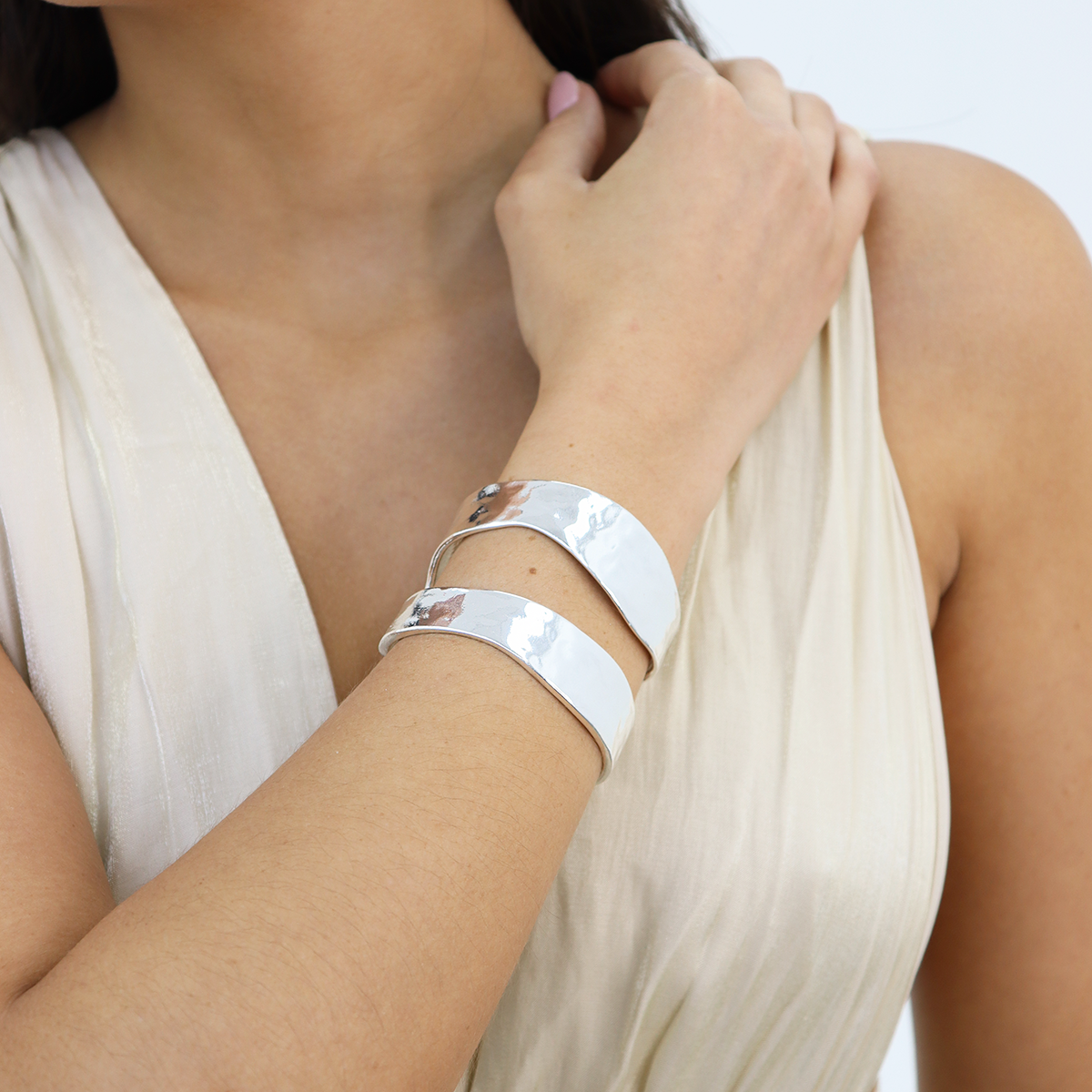 KARINE SULTAN - Modern Split Cuff Bracelet - 24K Gold Plated