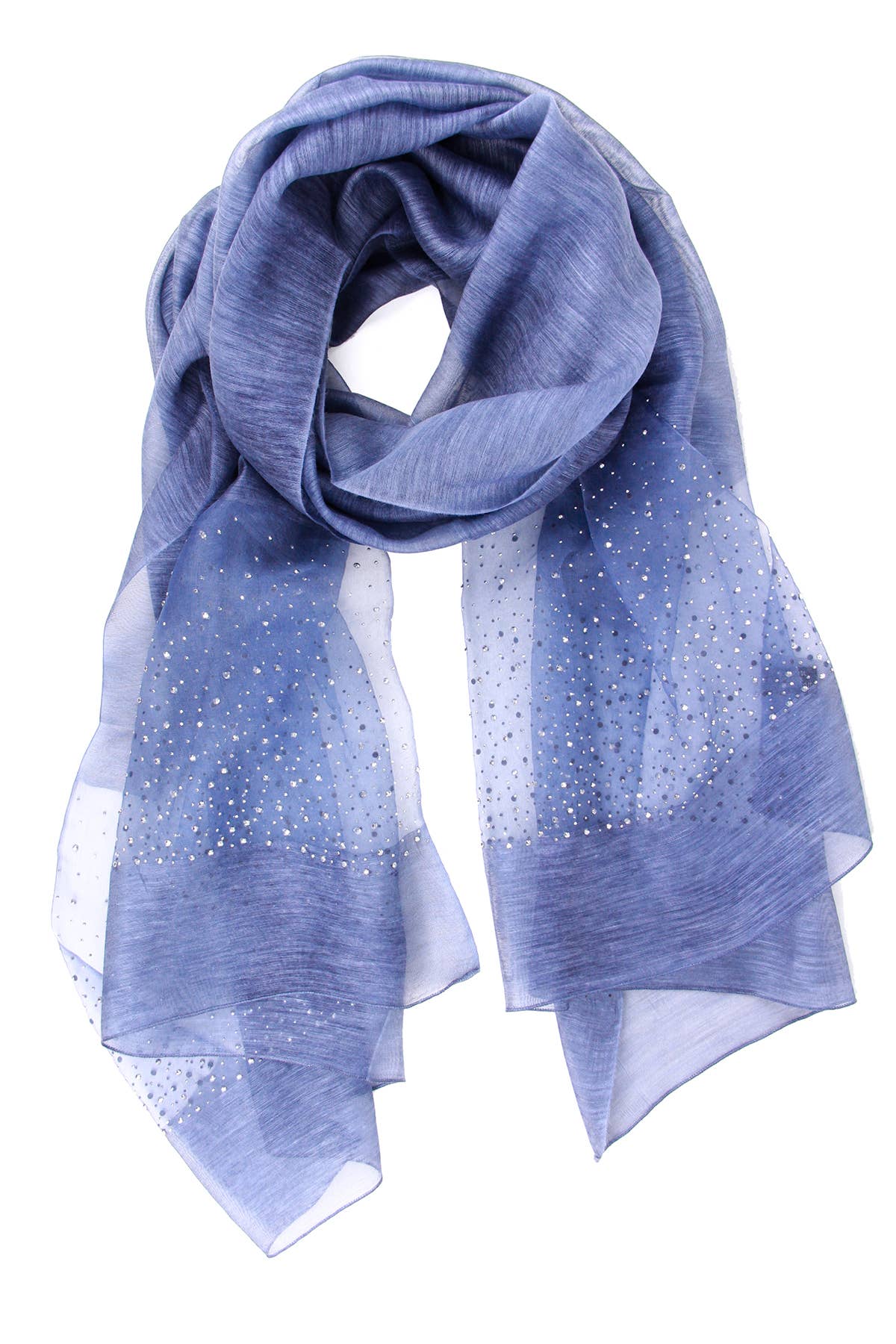 SAACHI - Star Gazer Wool Blend Sparkle Silk Scarf