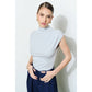 INA - Classic Mock Neck Sleeveless Knit Top