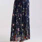 TINA Stephens Italy/Tees By Tina - Sable Garden Silk Skirt (SL202G)
