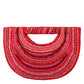 Ruby Chic Draped Beads with Straight Handle Handbag
