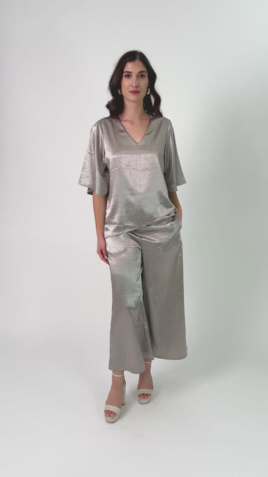 Joseph Ribkoff High-waisted Wide-leg Trousers
